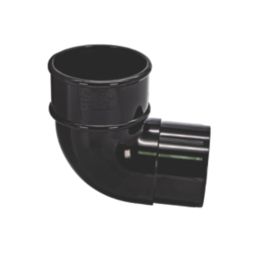 FloPlast  92.5° Round Offset Bend Black 68mm