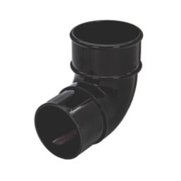 FloPlast  92.5° Round Offset Bend Black 68mm