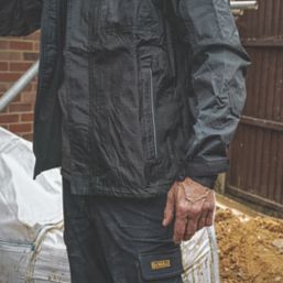 DEWALT Storm  Waterproof Jacket Black/Grey X Large 45-47" Chest