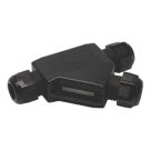 Raytech Fred Y-N 3-Entry 3-Pole IP69K Gel-Filled Branch Cable Joint Black