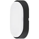 Luceco Eco Indoor & Outdoor Oval LED Decorative Bulkhead Black / White 10W 700lm
