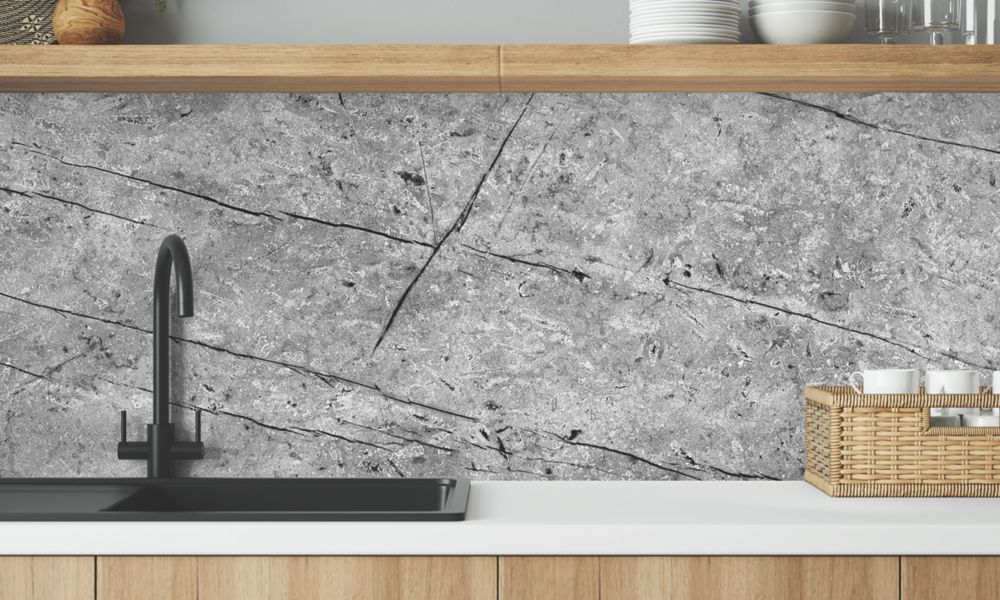 Wilsonart  Fossil Marble Mid-Rise Splashback 3050mm x 600mm x 4mm