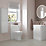 Floorstanding Vanity Unit & Basin Gloss White 605mm x 460mm x 840mm