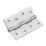 Smith & Locke Polished Chrome  Fixed Pin Butt Hinges  100mm x 71mm 2 Pack