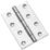 Smith & Locke Polished Chrome  Fixed Pin Butt Hinges  100mm x 71mm 2 Pack
