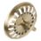 Flomasta Sink Strainer Brushed Brass 90mm