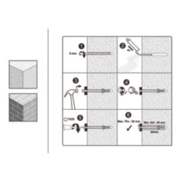 Easyfix  TX Short Expansion Frame Fixings 8mm x 60mm 12 Pack
