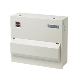 Wylex  13-Module 11-Way Part-Populated  Main Switch Consumer Unit