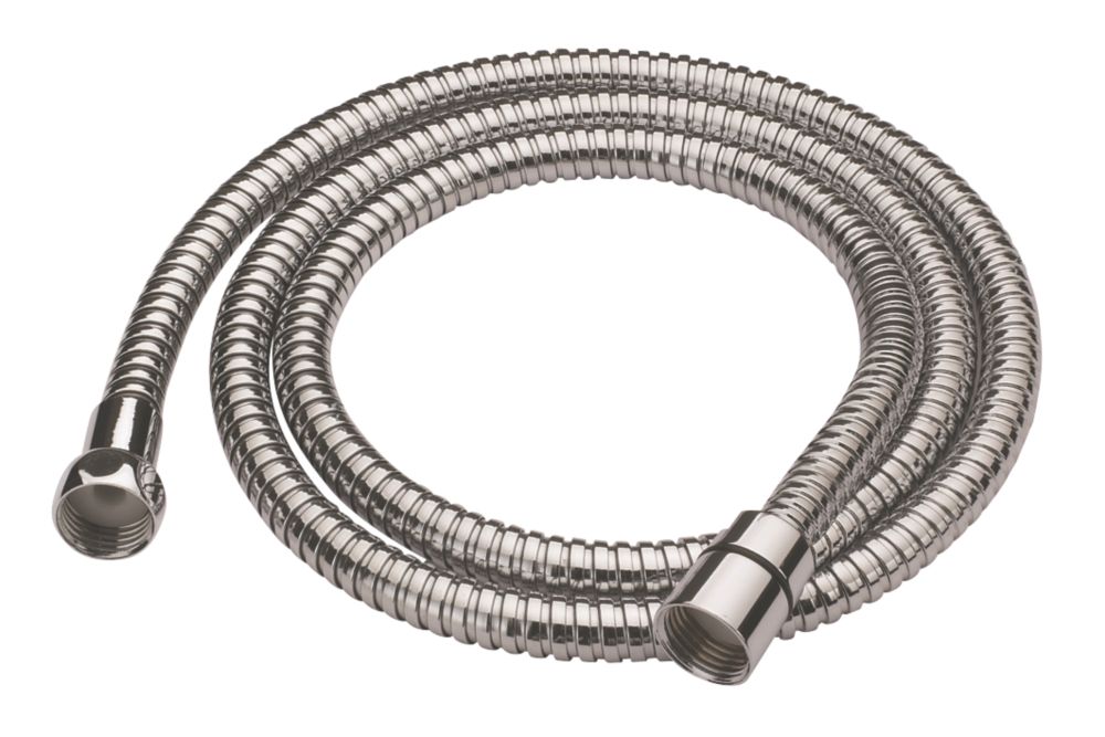 Shower Hose Chrome 5.5mm x 1.5m - Screwfix