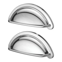 Essentials Chervil Cup Pull Handles Polished Chrome 94mm 2 Pieces