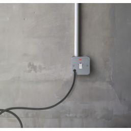 Knightsbridge  20A 1-Gang DP Metal Clad Control Switch with Neon