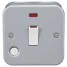 Knightsbridge  20A 1-Gang DP Metal Clad Control Switch with Neon