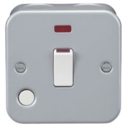 Knightsbridge  20A 1-Gang DP Metal Clad Control Switch with Neon