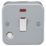 Knightsbridge  20A 1-Gang DP Metal Clad Control Switch with Neon