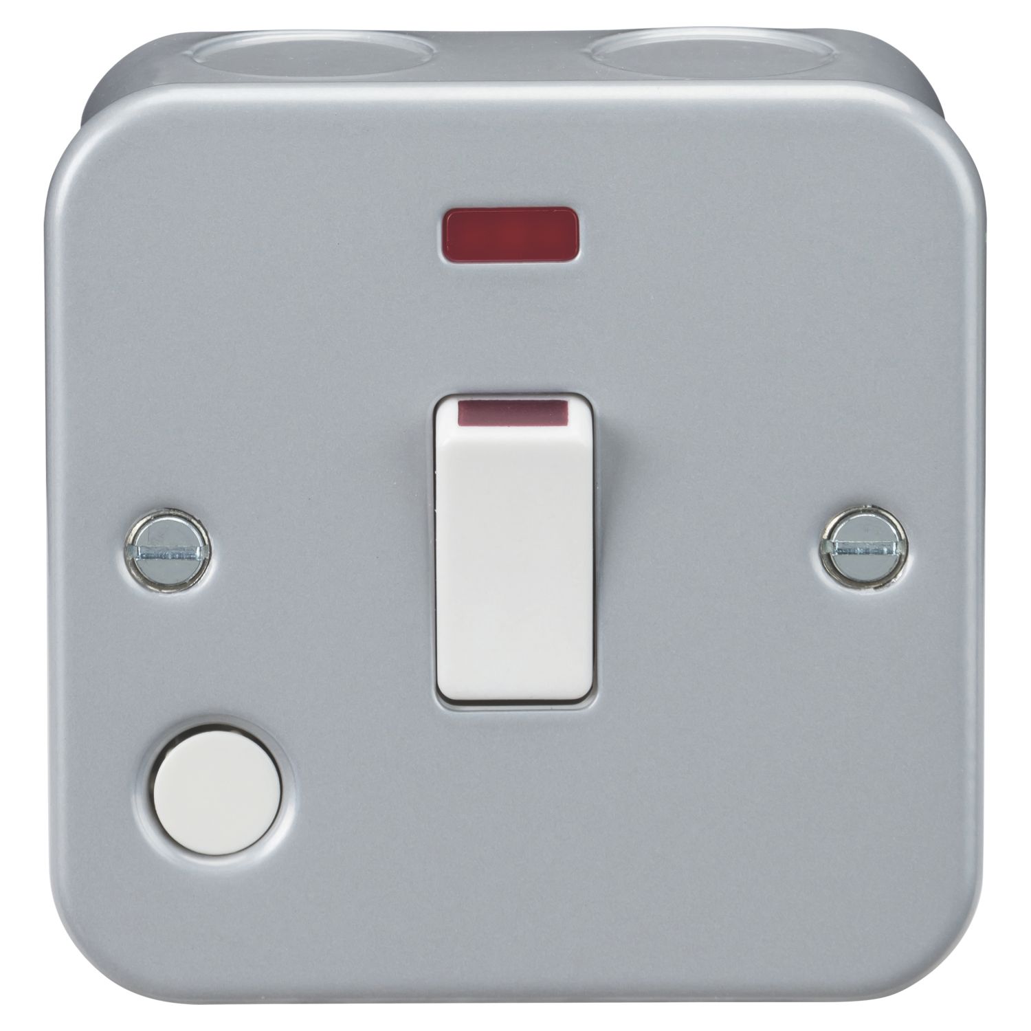 Knightsbridge 20A 1-Gang DP Metal Clad Control Switch with Neon (533CR)