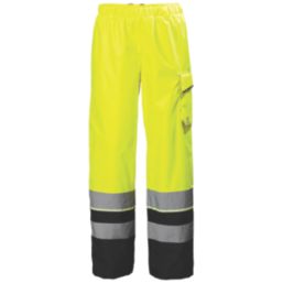 Helly Hansen UC-ME Waterproof Hi Vis Trousers Yellow / Ebony 37.7" W 33" L