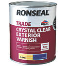 Ronseal  Trade Exterior Varnish Satin Clear 750ml