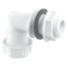 McAlpine Bent Overflow Tank Connector White 22mm