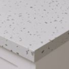 Wilsonart  Matt White Sparkle Effect Laminate Worktop 4100mm x 600mm x 38mm