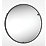 Sensio Aspect Round Illuminated Bathroom Mirror Black With 2240lm LED Light 500mm x 500mm