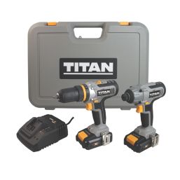 Titan TTI884COM/TTI885IPD 18V 2 x 2.0Ah Li-Ion TXP  Cordless Twin Pack