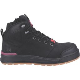 Hard Yakka W 3056 Metal Free Ladies Safety Boots Black Size 6