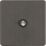 Knightsbridge  1-Gang F-Type Satellite Socket Smoked Bronze