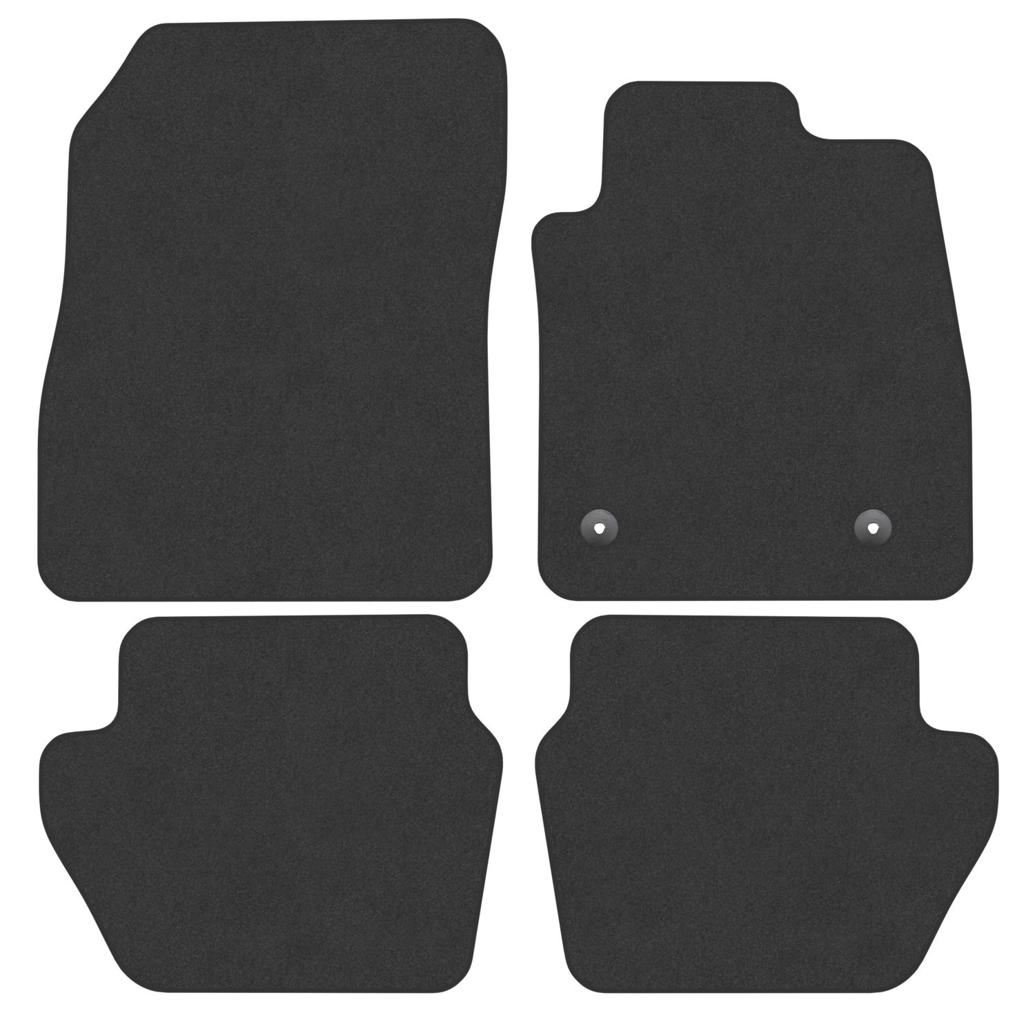 Car Mat Co. Ford Fiesta MK8 2017 on Carpet & Rubber Car Mats 4 Piece Set (533VV)