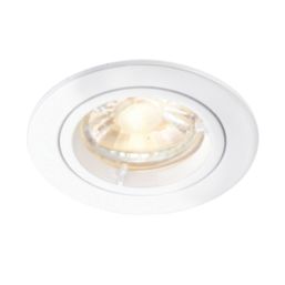 Saxby Cast Fixed  Recessed Downlight Matt White
