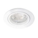Saxby Cast Fixed  Recessed Downlight Matt White