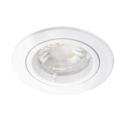 Saxby Cast Fixed  Recessed Downlight Matt White