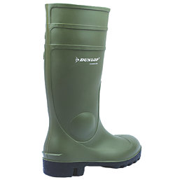 Dunlop Protomastor   Safety Wellies Green Size 8