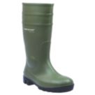 Dunlop Protomastor 142VP Size 8  Green Steel Toe Cap Safety Wellies