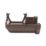 FloPlast  uPVC 90° Square Gutter Angle Brown 114mm