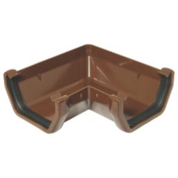 FloPlast  uPVC 90° Square Gutter Angle Brown 114mm