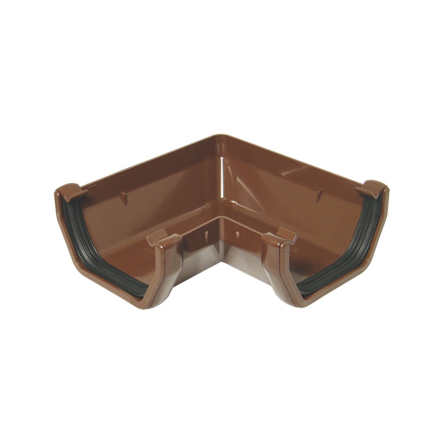 FloPlast uPVC 90° Square Gutter Angle Brown 114mm (53443)