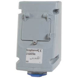 Amphenol 16A 2P+E Socket with 25A RCD 250V
