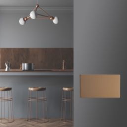 Varilight  2-Gang Blanking Plate Brushed Bronze