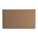 Varilight  2-Gang Blanking Plate Brushed Bronze