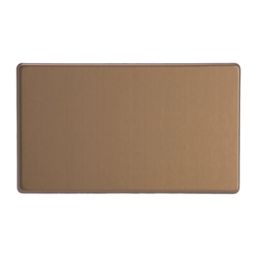 Varilight  2-Gang Blanking Plate Brushed Bronze
