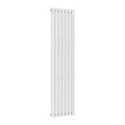 Reina Elips Single 1800mm x 420mm 2946BTU White Vertical Designer Radiator