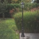Lutec London 2270mm Solar-Powered LED Post Light Matt Black 6W 300lm