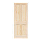 Unfinished Pine Wooden 4-Panel Internal Victorian-Style Door 1981mm x 838mm