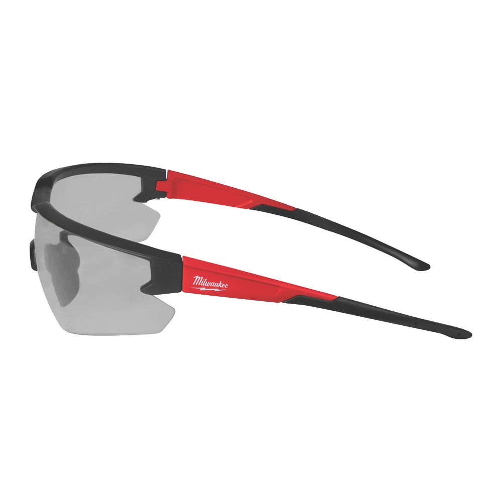 Milwaukee Enhanced Grey Lens Safety Glasses - Screwfix