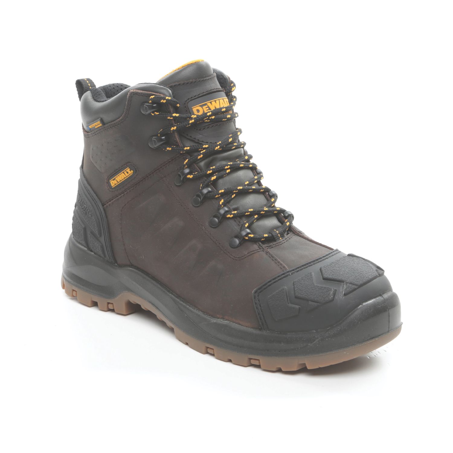 DEWALT Hadley Size 9 Brown Waterproof Steel Toe Cap Safety Boots (534JJ)