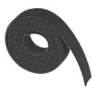 D-Line Hook & Loop Cable Band Black 1.2m x 20mm 10 Pack