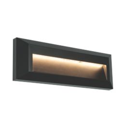 Saxby Pilot Outdoor LED Slim-Profile Brick Guide Light Surface-Mounted Black 2W 65lm