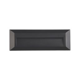Saxby Pilot Outdoor LED Slim-Profile Brick Guide Light Surface-Mounted Black 2W 65lm