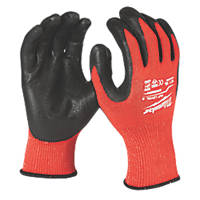 Milwaukee  Dipped Gloves Red X Large
