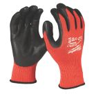 Milwaukee  Dipped Gloves Red X Large